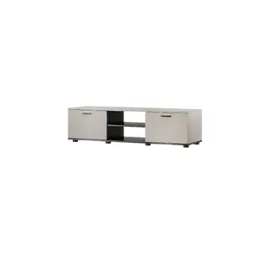 ТВ-тумба cama meble SOHO 140x43x37 см — крышка кэшмир, чёрный каркас