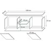 ТВ-тумба cama meble SOHO 140x43x37 см Photo 4