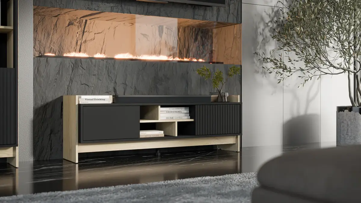ТВ-тумба cama meble PORTO 2D 150×38×50 см Photo 3