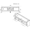 ТВ-тумба cama meble PORTO 2D 150×38×50 см Photo 4
