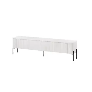 ТВ-тумба Cama Meble VERA 190x40x50 см, матовая белая, столешница ДСП