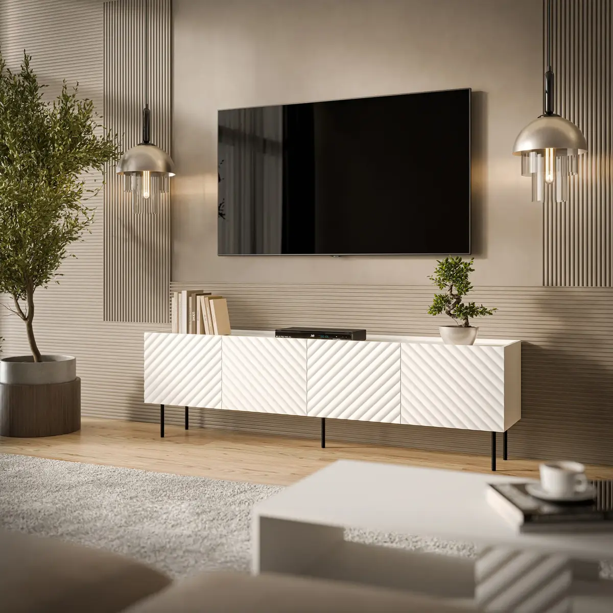 TV skapis cama meble LUCCA 4D 2000×400×590 Photo 3