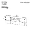 TV skapis Cama LUCCA 4D 200x40x59 cm Photo 4