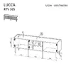 TV skapītis Cama LUCCA 3D 165×40×59 cm Photo 4