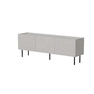 Тумба под TV Cama LUCCA 3D 165x40x59 см, каркас кашемир, столешница серый ДСП