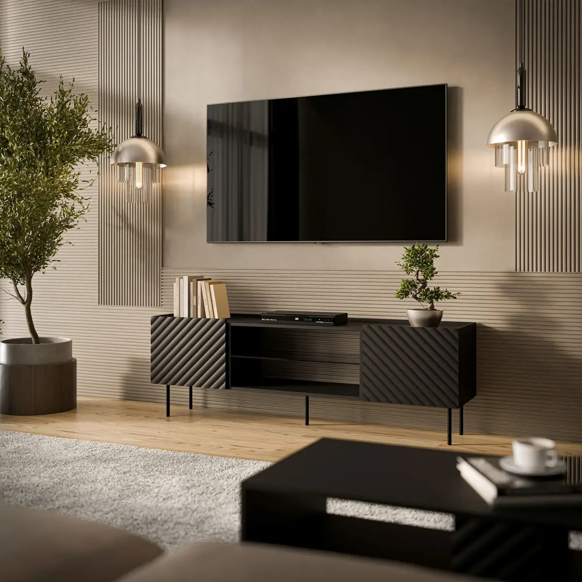 TV skapītis cama meble LUCCA 180x40x59 Photo 3
