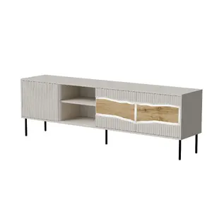 ТВ-тумба cama meble INSERTO 3D1W 190x40x62 см кашемировый с подсветкой LED