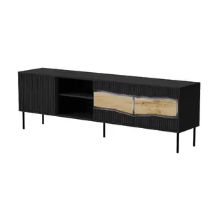 ТВ-тумба cama meble INSERTO 3D1W 190x40x62 см чёрная с LED
