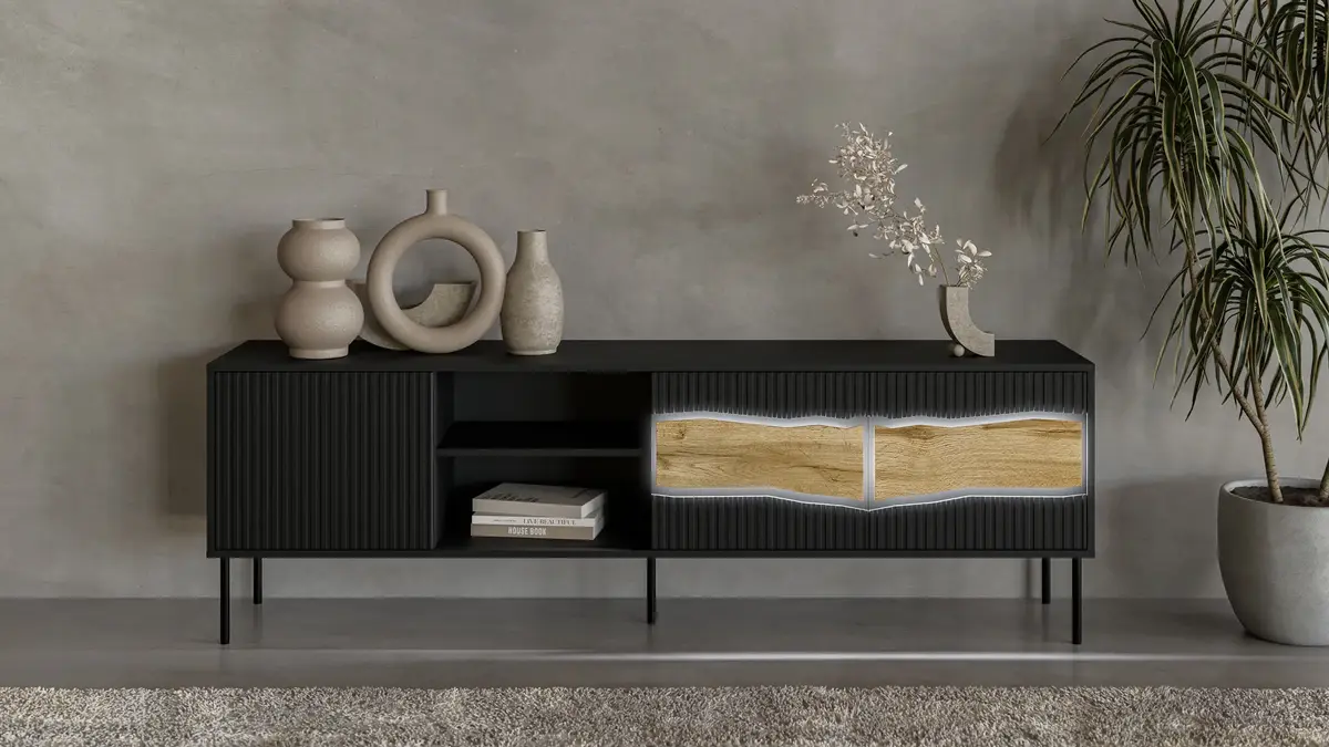 TV skapītis cama meble INSERTO 3D1W 190x40x62 cm Photo 5