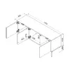 TV skapis cama meble INSERTO 3D 143,5x40x61,5 cm Photo 7