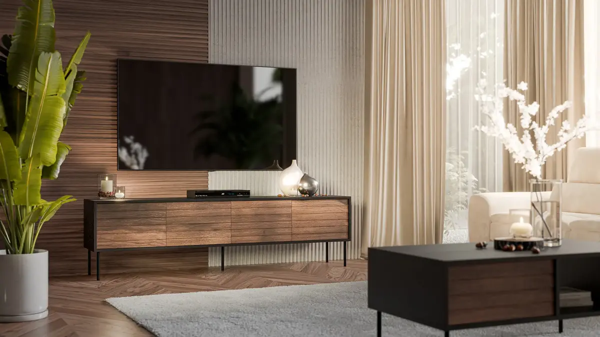 ТВ-тумба cama meble CORTINA 4D 200x40x55 Photo 3