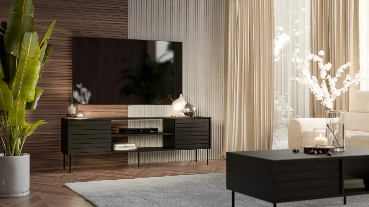 TV skapītis cama meble CORTINA EF 180×40×60 cm Photo 3