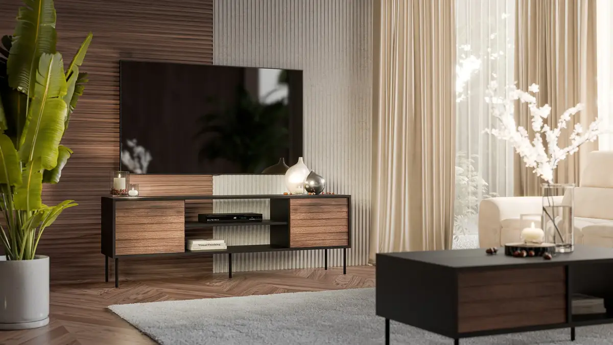 ТВ-тумба cama meble EF CORTINA 180×40×60 см Photo 3