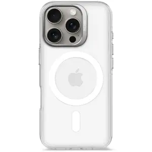 Phone cover Decoded Clear Case for iPhone 16 Pro, polycarbonate, transparent white, fits 6.3" (16 cm)