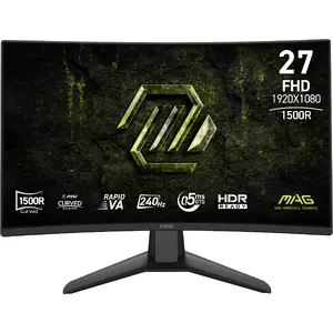 Ieliekts spēļu monitors MSI MAG 274CF X24 27 collas Full HD 1920 x 1080 Rapid VA 240Hz 0.5ms melns