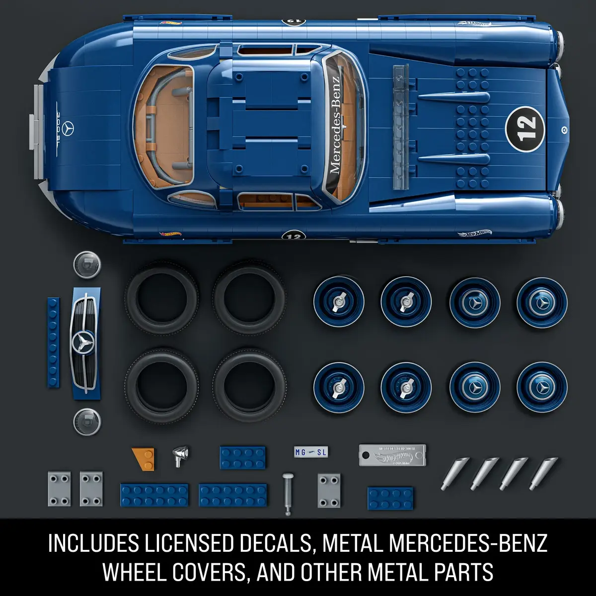 MEGA Hot Wheels Mattel Brick Shop Mercedes‑Benz 300 SL, 1600 Photo 9