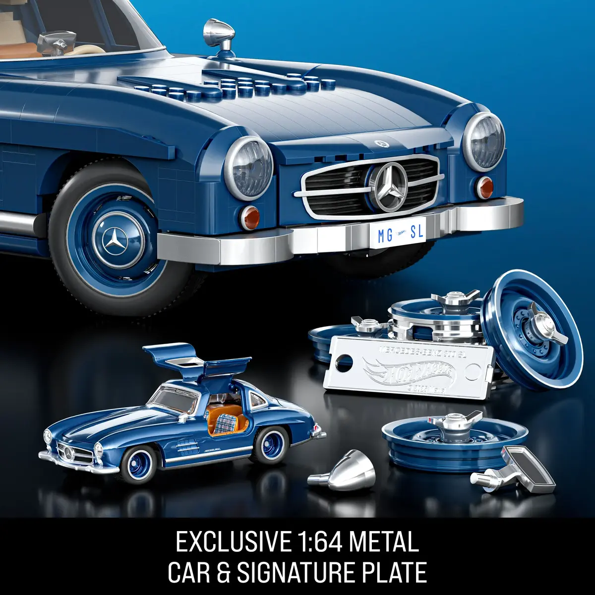 MEGA Hot Wheels Mattel Brick Shop Mercedes‑Benz 300 SL, 1600 Photo 10