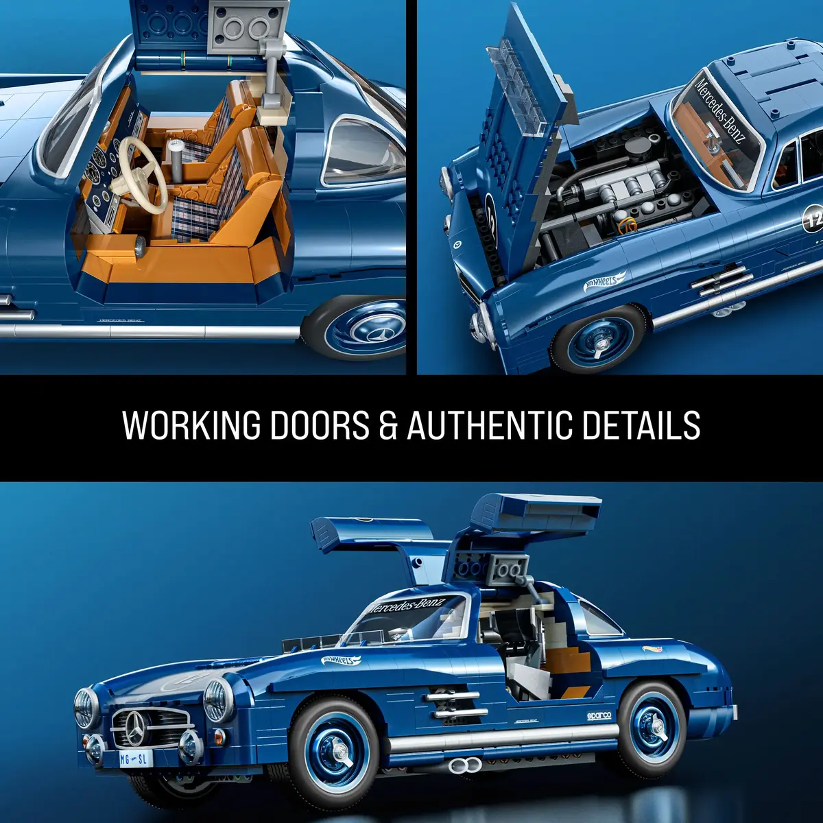 MEGA Hot Wheels Mattel Brick Shop Mercedes‑Benz 300 SL, 1600 Photo 11
