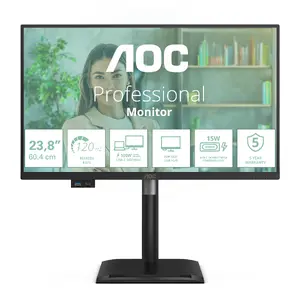 Компьютерный монитор AOC 24P4CV 23.8" Full HD 1920 x 1080 IPS LED Черный USB-C VESA встроенные динамики