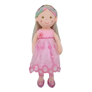 Lelle no auduma TULILO Kornelia 50 cm – mīksta auduma rotaļlieta, augstums 50 cm