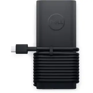 Сетевой адаптер Dell 492-BDQL 65 Вт для ноутбука, для помещений, 100–240 В, кабель 1 м, чёрный, 112×51 мм
