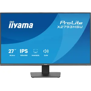 Computer monitor IIYAMA ProLite X2793HSU-B1 — 27" (68.6 cm) Full HD 1920×1080 IPS LED, 1 ms, 178° viewing angles, USB hub, speakers, VESA, black