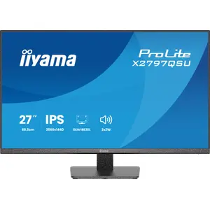 Монитор IIYAMA ProLite X2797QSU-B1 27" (68,6 см) 2560×1440 IPS LED матовый, 1 мс, USB 3.2 хаб, динамики, VESA