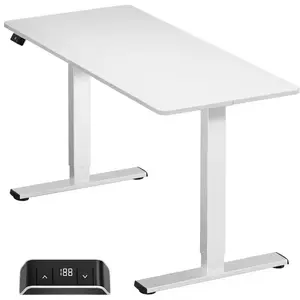 Computer desk ONKRON WDT221E-W — straight rectangular tabletop 1400×600×18 mm, white, load capacity 60 kg