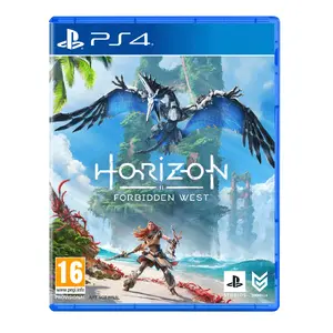 Video game disc Sony Horizon: Forbidden West Standard Edition for PlayStation 4 — multi-language (Arabic, German, Spanish, French, Italian, Japanese, Polish, Portuguese, Russian)