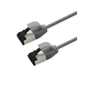 Network cable ROLINE Cat8.1 S/FTP (S-STP) RJ-45 to RJ-45 0.3 m Grey