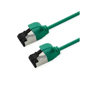 Network cable ROLINE 21.15.3433 Cat8.1 S/FTP (S‑STP) Green, 3 m, RJ-45 to RJ-45, gold contacts