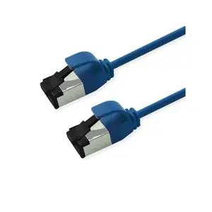 Network cable ROLINE Cat8.1 S/FTP (S-STP) RJ-45 to RJ-45 0.3 m Blue