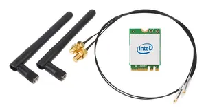 SHUTTLE WLN-M22 WLAN Kit — Intel AX210 M.2 Wi‑Fi 6E (Tri‑band 2.4/5/6 GHz) with Bluetooth 5.2 and 2x2 external antennas