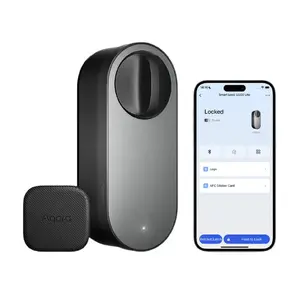 Smart Aqara EL-D03D-B smart door lock Bluetooth, Li-Ion 7.4V, 152.5×62.3×60.6 mm, black