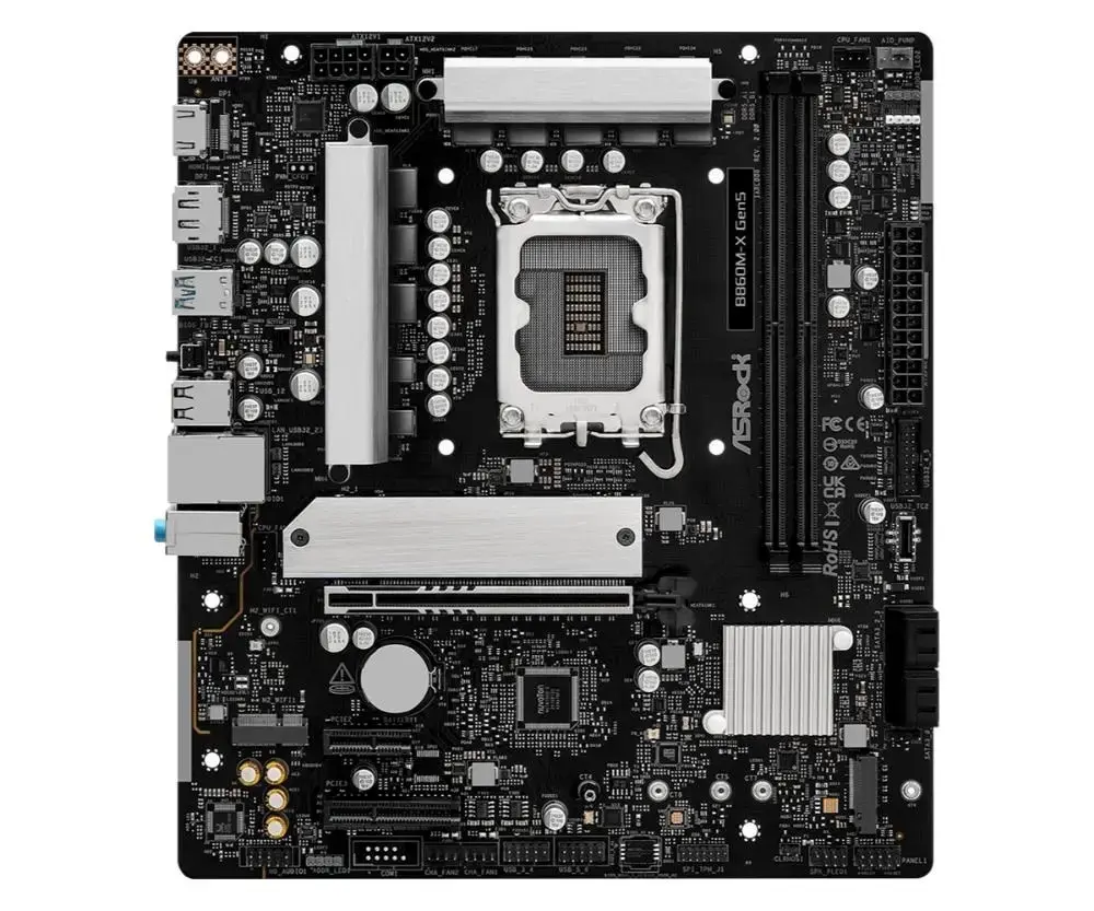 ASROCK MB ASRock Intel 1851 B860M-X R2.0 mātesplate Photo 5