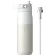 Бутылка для воды Larq Bottle Swig Top со встроенной трубочкой 680 мл, гранитно-белая