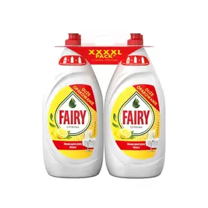 Trauku mazgāšanas līdzekļu komplekts FAIRY Lemon 2×1350 ml (2×1350 ml) — koncentrēta formula, citrona aromāts