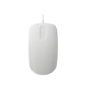 Medical wired mouse Contour Design Active Key Contour QuickClean PMH3 — ambidextrous, USB-A, 1000 DPI, 3 touch buttons, IP68, white