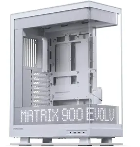 PHANTEKS PC case Evolv X2 Matrix — Midi-Tower E-ATX, Tempered Glass, Matrix LED, White