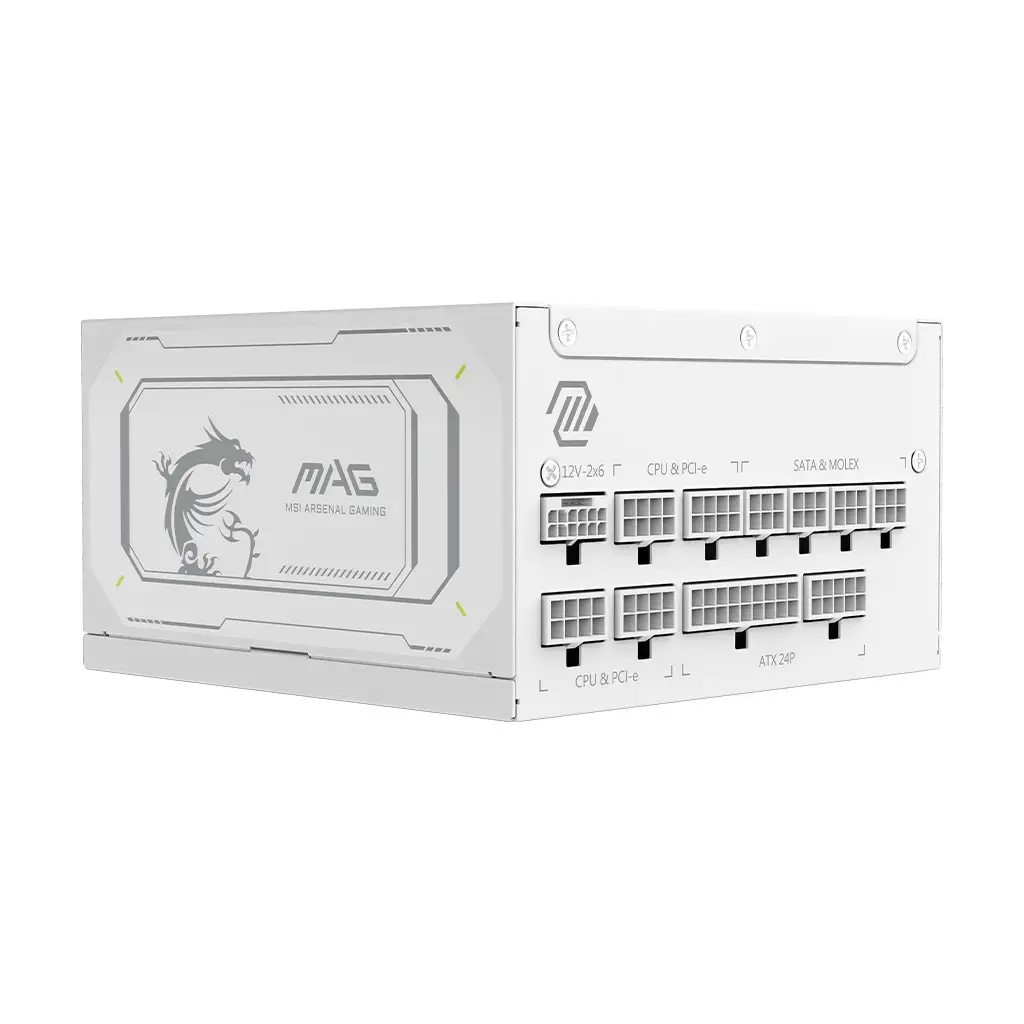 MSI MAG A1000GL PCIE5 WHITE 1000 Вт БП Photo 6
