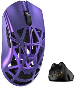 Игровая мышь WLMouse Beast X Pro с цельными боковинами и оптическими переключателями Omron — фиолетовая