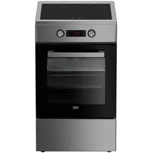 Cooker BEKO FSM59300XCS stainless steel electric freestanding cooker with oven and hob