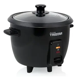 Rice cooker Tristar RK-6141, 0.6 L capacity, 300 W, black, button controls