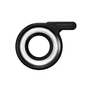 Objektīva adapteris LED Light Guide OM System LG-1 — saderīgs ar TG-7/TG-6/TG-5/TG-4/TG-3/TG-2/TG-1, melns/balts