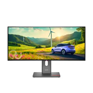 Lenovo ThinkVision P34WD-40 Monitor 34" 3440 x 1440 Wide Quad HD LCD 6 ms 21:9 178° 178° Built-in speaker(s) Built-in USB hub VESA mounting Height adjustment Black