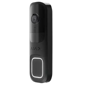 Беспроводная кнопка дверного звонка Ajax DoorBell Black AJ-DOORBELL-B, чёрная, для уличной установки