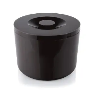 Ice Bucket / Double-Walled Ice Box WAS DE1233768100, 10 L, Ø29 cm × H22 cm, Black, PP