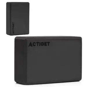 Yoga block Springos ACT0058 — EVA foam, 23×15×7.5 cm, 128 g, rounded edges, debossed logo