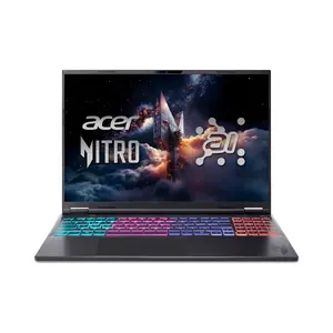 Ноутбук Acer Nitro 16S AI AN16S-61-R9ZH — 16" WQXGA, AMD Ryzen AI 9 365 3.3 ГГц, 32 ГБ DDR5, 1 ТБ SSD, NVIDIA GeForce RTX 5070, Windows 11 Home, чёрный