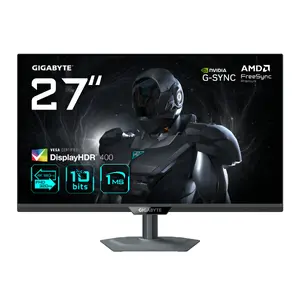 27" GIGABYTE G27U 4K UHD spēļu monitors — dubultais režīms 4K 160Hz / FHD 320Hz, 1 ms, 350 cd/m², HDMI 2.1, DisplayPort 1.4